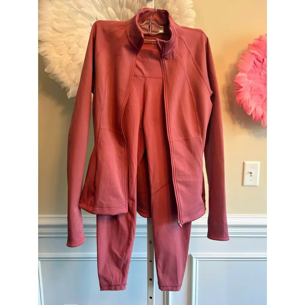 SWEAT BETTY THE POWER 7/8 LEGGINGS SIZE 6 AND JACKET SIZE XS SET - Picture 2 of 9